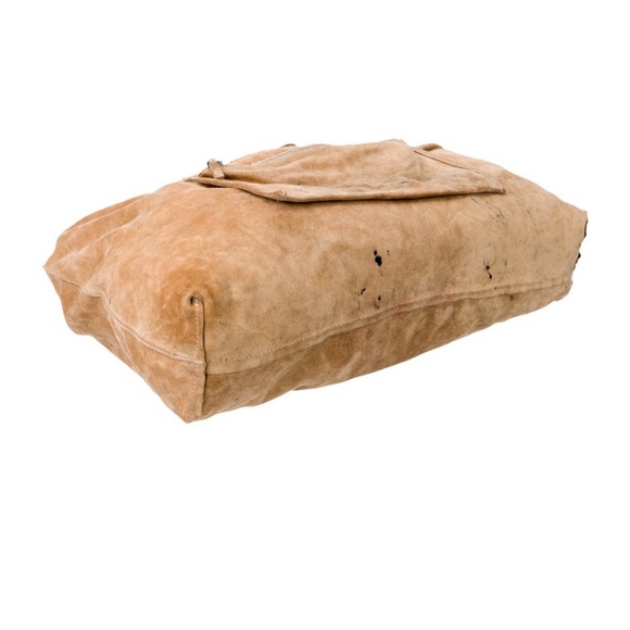 THE ROW Suede Bindle Knot Hobo Bag in Tan - Picture 4 of 5